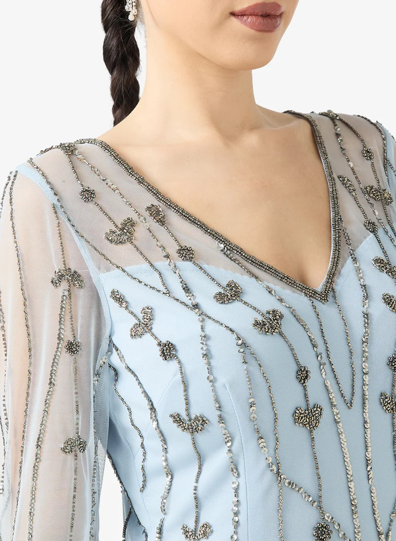 Namshi x  Embellished Dress In Mermaid Cut for Women | Best Price UAE